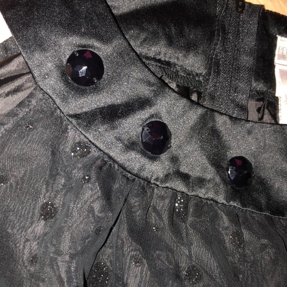 Black dress with black glitter dots - Picture 3 of 7